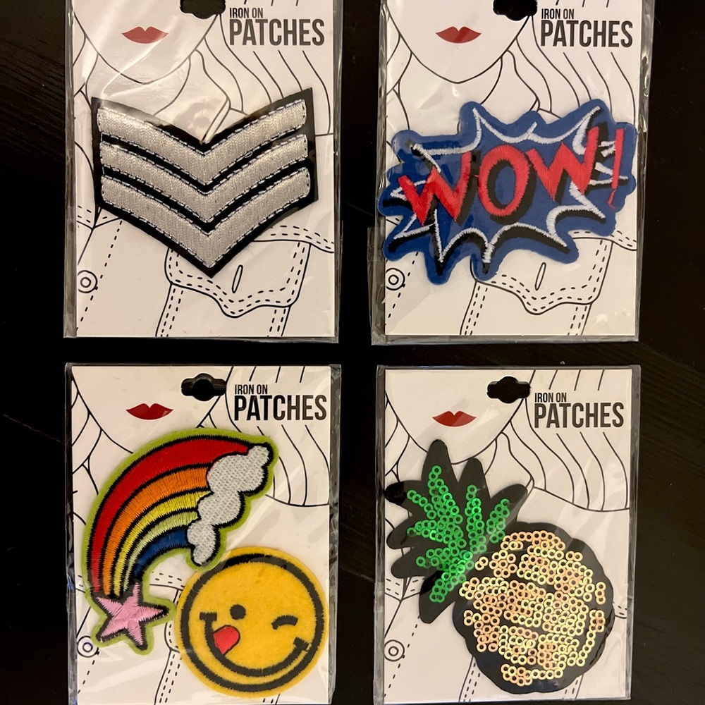 Iron on patches clothing patch sticker fashion accessory cover up whole kids